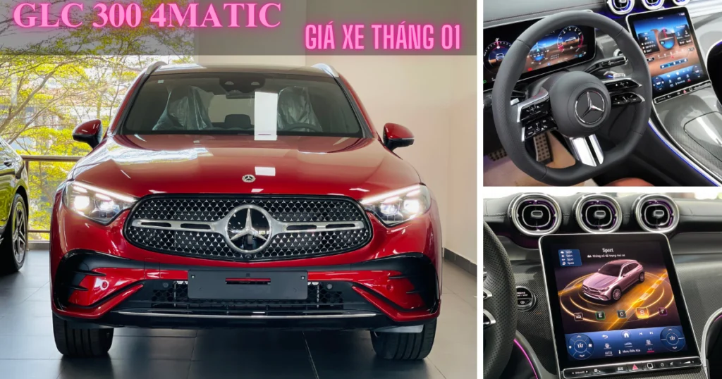 Mercedes GLC 300 4Matic giá xe lăn bánh tháng 01/2024