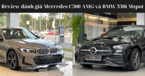 Review đánh giá Mercedes C300 AMG và BMW 330i Mspot