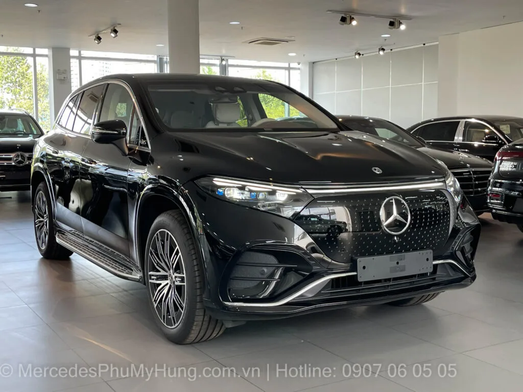 Thân xe điện Mercedes EQS 500 4Matic Màu Đen