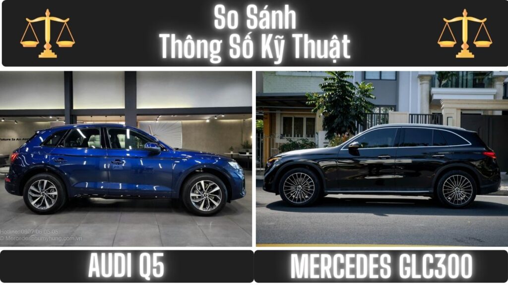 So Sánh Thông Số Kỹ Thuật Audi Q5 và Mercedes GLC 300