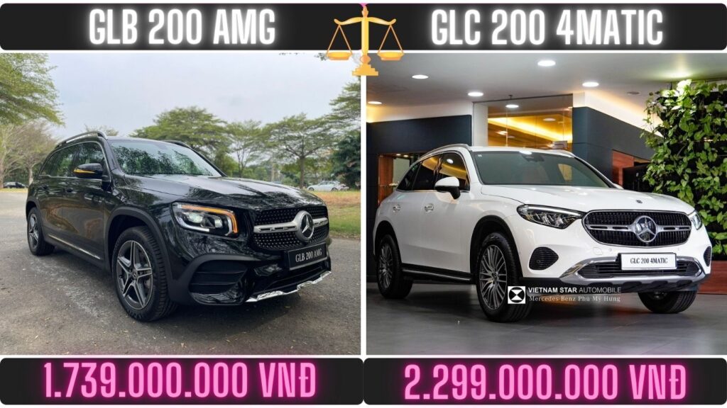 So Sánh Giá Xe Mercedes GLB 200 và GLC 200