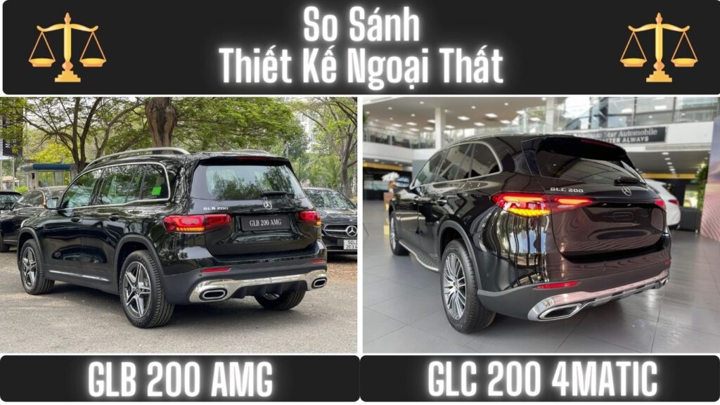 So Sánh Ngoại Thất Mercedes GLB 200 và GLC 200