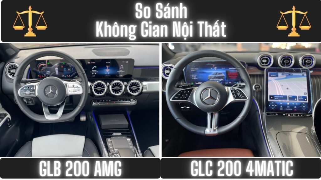 So Sánh Nội Thất Mercedes GLB 200 và GLC 200