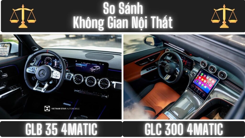 So Sánh Mercedes GLB 35 và GLC 300 | Nội Thất