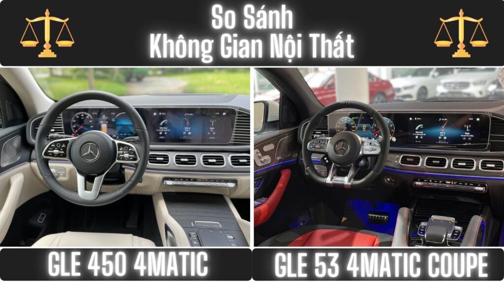 So Sánh Nội Thất Mercedes-AMG GLE 53 và Mercedes GLE 450