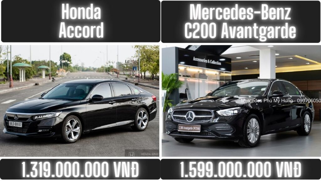 So sánh Honda Accord và Mercedes C200: Chọn Accord Hay C200 So sanh Honda Accord va Mercedes C200