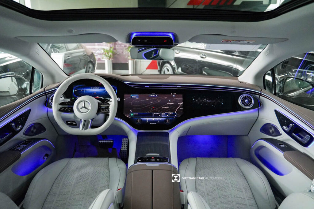 Mercedes EQS – Xe Điện Hạng Sang Đỉnh Cao Năm 2025 Mercedes EQS 580 4MATIC với màn hình Hyperscreen