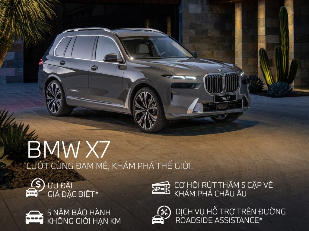 Giá Xe BMW 7 Chỗ tại Việt Nam | Khuyến Mãi và Lăn Bánh Mới Nhất 2025 Giá Xe BMW 7 Chỗ BMW X7 tại Việt Nam