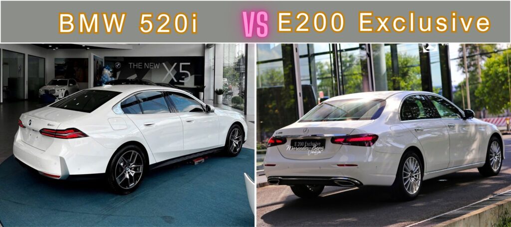 So sánh BMW 520i và Mercedes E200 | Giá Xe, Hiệu Suất 2025 So Sánh BMW 520i và Mercedes E200