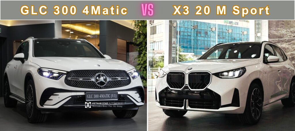 So Sánh GLC 300 4Matic và X3 20 xDrive M Sport