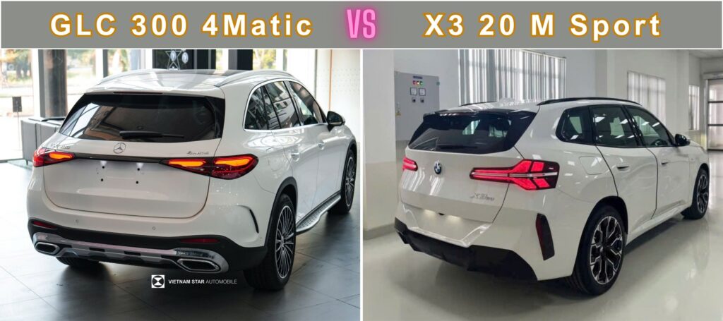 So Sánh GLC 300 4Matic và X3 20 xDrive M Sport