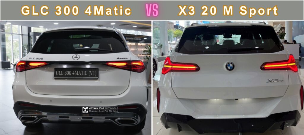 So Sánh GLC 300 4Matic và X3 20 xDrive M Sport