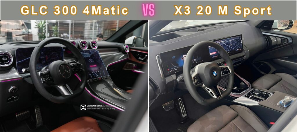 So Sánh GLC 300 4Matic và X3 20 xDrive M Sport