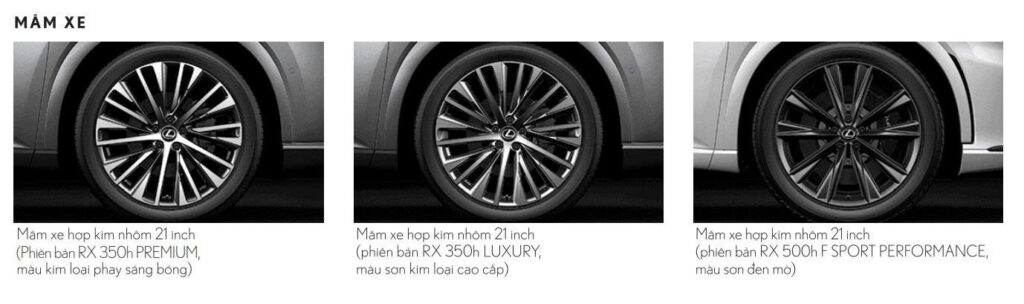 Lexus RX 350 Premium Mâm Xe Lexus RX 350