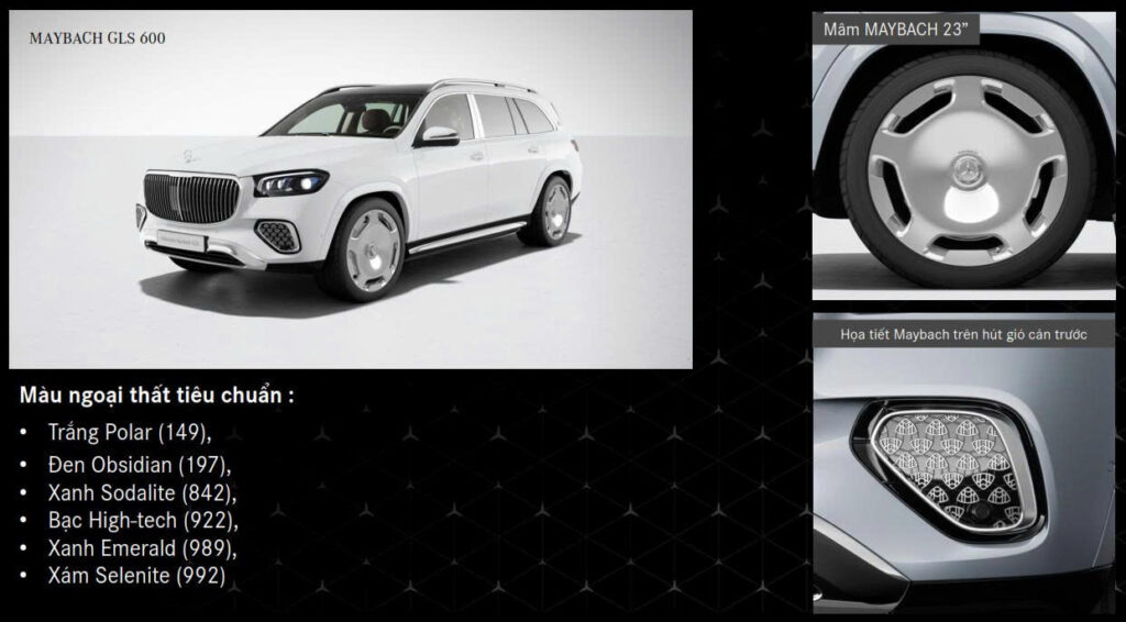 Mercedes-Maybach GLS 600 2025: Nâng Cấp Mới Định Nghĩa SUV Siêu Sang Ngoại Thất Maybach GLS 600 2025