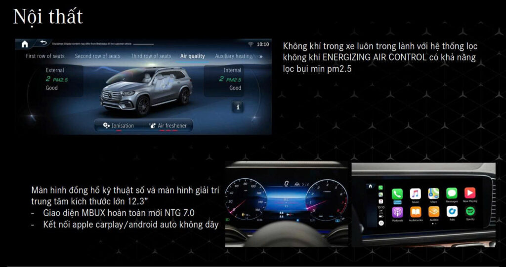Mercedes GLS 450 2025 Những Nâng Cấp Nội Thất Tinh Tế