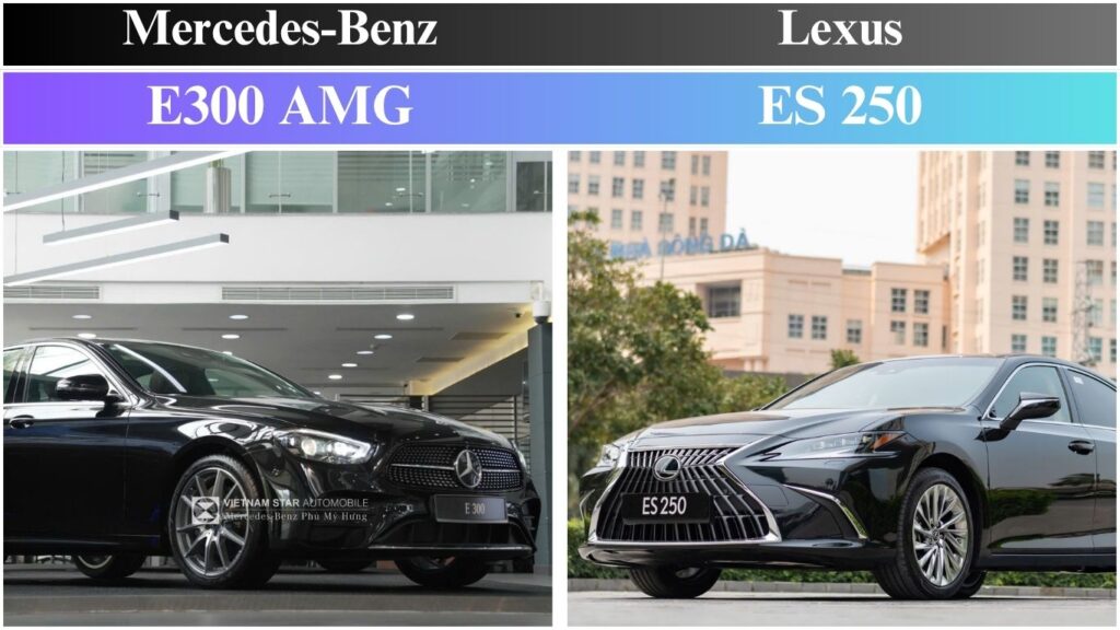 So Sánh Mercedes E300 AMG và Lexus ES 250: Sedan Hạng Sang Tầm Giá 3 Tỷ So Sánh Ngoại Thất Mercedes E300 AMG và Lexus ES 250