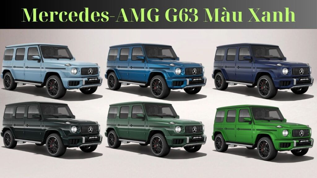 Mercedes-AMG G63 Màu Xanh