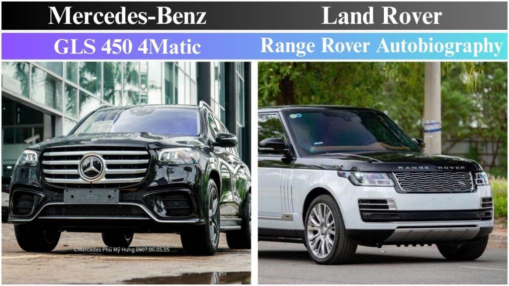 So Sánh Giá Bán Mercedes GLS 450 và Range Rover