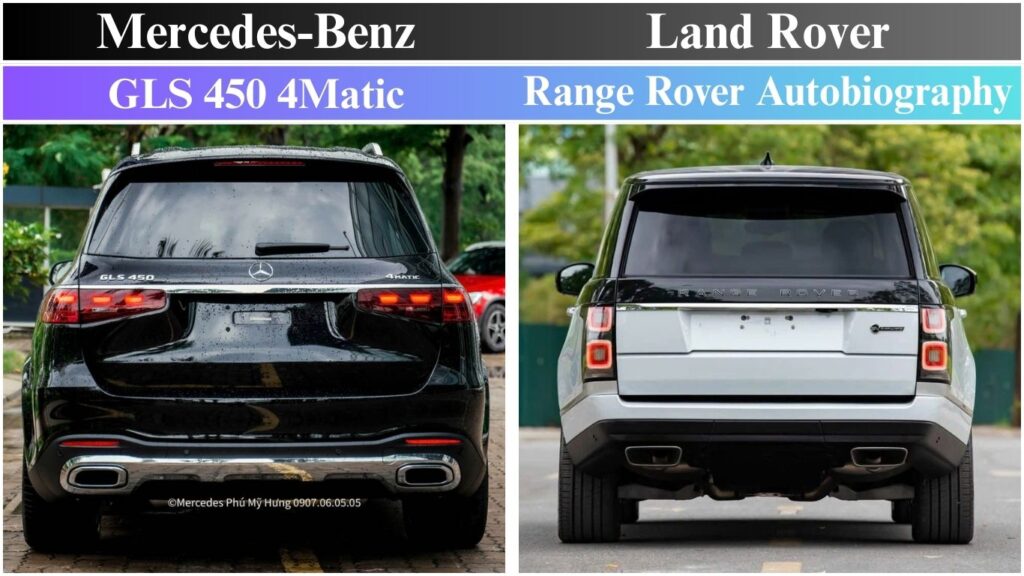 So Sánh Động Cơ Mercedes GLS 450 và Range Rover