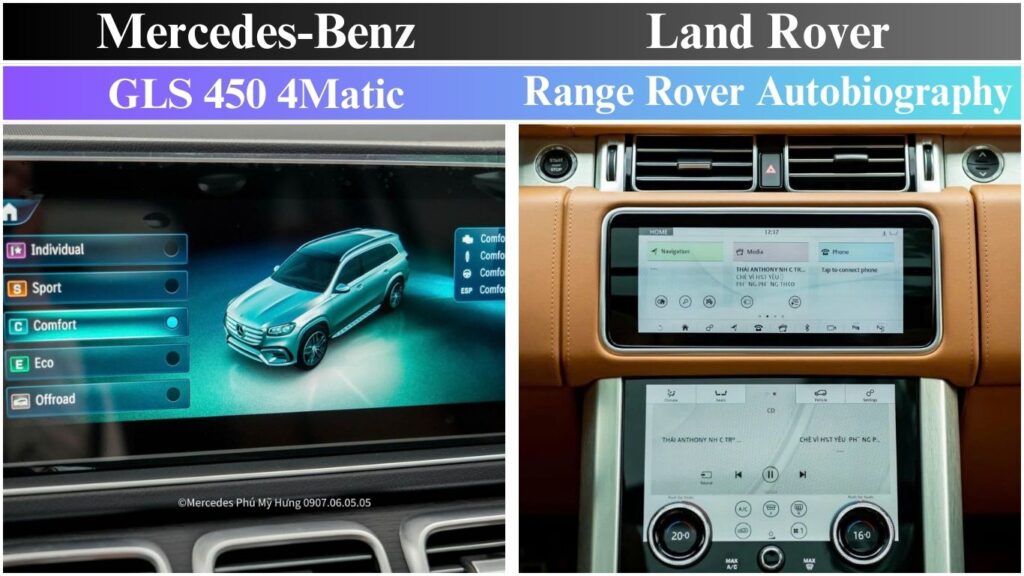 Mercedes GLS 450 va Range Rover 5
