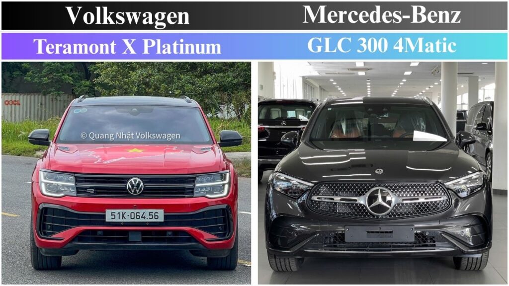 Volkswagen Teramont X và Mercedes GLC 300 4Matic