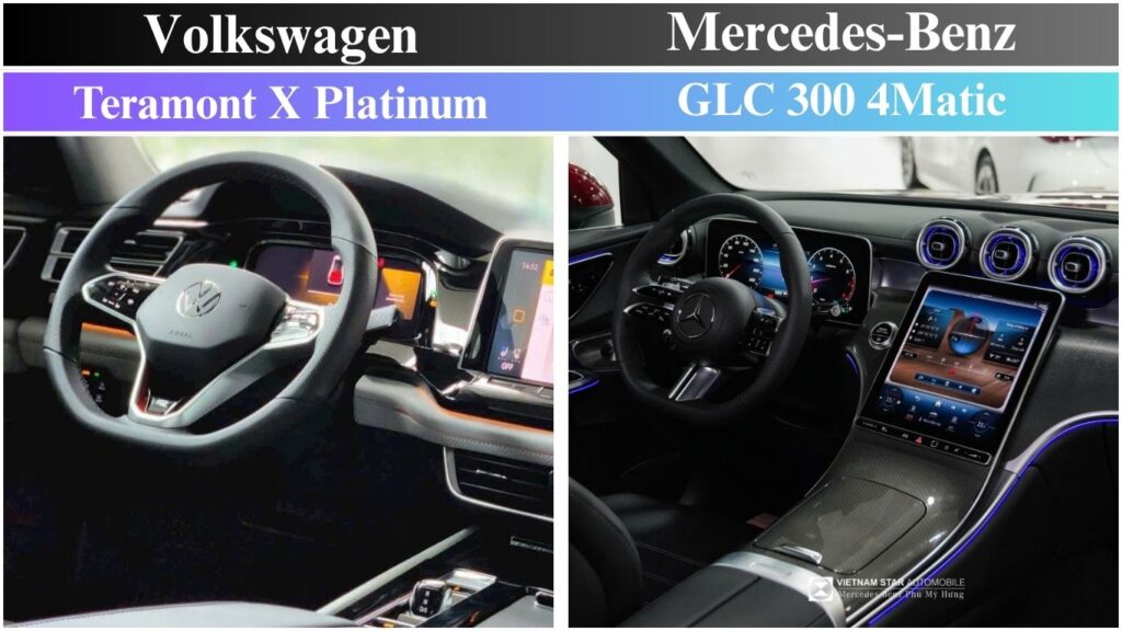 Mercedes GLC 300 4Matic và Volkswagen Teramont X