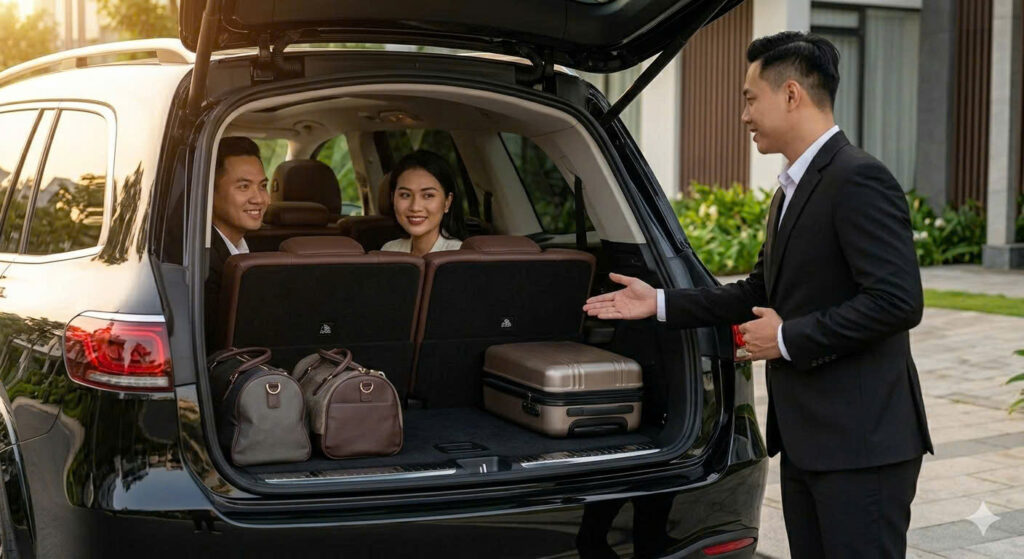 Không Gian Nội Thất Mercedes 7 Chỗ Gầm Cao